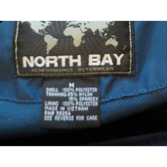 North Bay Full Zip Michelob Ultra Rain Windbreaker Embroidered Dark Blue/Black - Picture 6 of 6